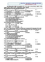 Bộ đề ôn tập cuối học kì 1 Hóa học Lớp 12 - Năm học 2022-2023 (Có đáp án)